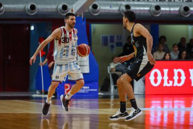 Monaldi Diego - Real Sebastiani Rietiduring Real Sebastiani Rieti vs Apu Vahşi Batı Udine, 26 Şubat 2025, PalaSojourner Rieti, Round 30 - Sezon 2024-2025