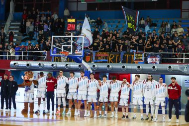 RIETI Takımı - Real Sebastiani Rieti, Apu Vahşi Batı Udine 'ye karşı, 26 Şubat 2025, PalaSojourner Rieti, Round 30 - Sezon 2024-2025