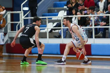 Monaldi Diego - Real Sebastiani Rieti, Apu Old Wild West Udine davasında, 26 Şubat 2025, PalaSojourner Rieti, Round 30 - Sezon 2024-2025