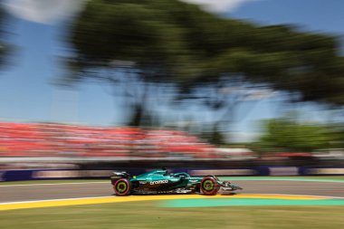  Lance Stroll (CAN) - Aston Martin Aramco F1 Takımı - Aston Martin AMR25 - AWS Gran Premio del Made in Italy e dell 'Emilia Romagna 2025 - Autodromo Enzo e Dino Ferrari, Imola (BO) İtalya, 