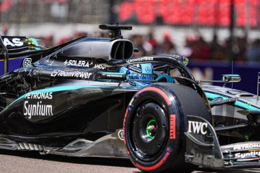  George Russell (GBR) - Mercedes-AMG PETRONAS F1 Takımı - Mercedes W16 - AWS Gran Premio del Made in Italy e dell 'Emilia Romagna 2025 - Autodromo Enzo e Dino Ferrari, Imola (BO) Italy 15-18 Mayıs 2025 tarihleri arasında,
