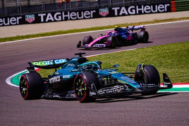  Lance Stroll (CAN) - Aston Martin Aramco F1 Takımı - Aston Martin AMR25 - AWS Gran Premio del Made in Italy e dell 'Emilia Romagna 2025 - Autodromo Enzo e Dino Ferrari, Imola (BO) İtalya, 