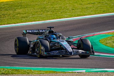  George Russell (GBR) - Mercedes-AMG PETRONAS F1 Takımı - Mercedes W16 - AWS Gran Premio del Made in Italy e dell 'Emilia Romagna 2025 - Autodromo Enzo e Dino Ferrari, Imola (BO) Italy 15-18 Mayıs 2025 tarihleri arasında,
