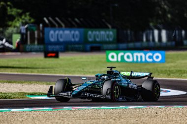  Lance Stroll (CAN) - Aston Martin Aramco F1 Takımı - Aston Martin AMR25 - AWS Gran Premio del Made in Italy e dell 'Emilia Romagna 2025 - Autodromo Enzo e Dino Ferrari, Imola (BO) İtalya, 