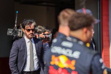  Mohammed Bin Sulayem (EAU) - İtalya 'da üretilen AWS Gran Premio del Formula 1 sırasında FIA Başkanı e dell' Emilia Romagna 2025 - Autodromo Enzo e Dino Ferrari, Imola (BO) İtalya 15-18 Mayıs 2025 tarihleri arasında, 