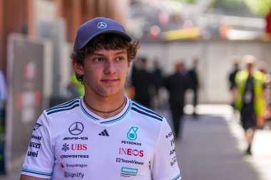  Andrea Kimi Antonelli (ITA) - Mercedes-AMG PETRONAS F1 Takımı - Mercedes W16 - Mercedes E Performansı Formula 1 Taurer Grand Prix de Monaco 2025 Monte Carlo (MC), 23-25 Mayıs 2025