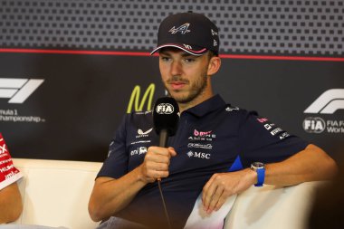  Pierre Gasly (FRA) - Alpine F1 Takımı - Alpine A525 - F1 Basın Sürücüsü Basın Konferansı sırasında Renault - Formula 1 Taurer Grand Prix de Monaco 2025, Monte Carlo (MC), 23-25 Mayıs 2025