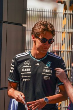  Formula 1 Tag Heurer Grand Prix de Monaco 2025 tarihli basın toplantısı sırasında Monte Carlo 'da (MC) 23-25 Mayıs 2025