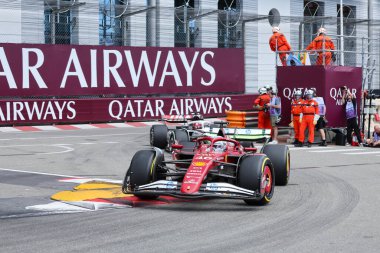  Charles Leclerc (MON) - Scuderia Ferrari - Ferrari SF-25 - Ferrari Formula 1 Formula Heurer Grand Prix de Monaco 2025 tarihinde Monte Carlo (MC), 23-25 Mayıs 2025