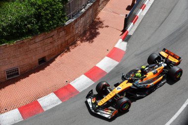  Lando Norris (GBR) - McLaren Formula 1 Takımı - McLaren MCL39 - Mercedesduring Formula 1 Etiketi Heurer Grand Prix de Monaco 2025 Monte Carlo (MC), 23-25 Mayıs 2025