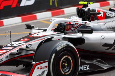  Oliver Bearman (GBR) - Cuma günü Monte Carlo 'da Formula 1 Tag Heurer Grand Prix de Monaco 2025' in serbest antrenman seansı sırasında Haas F1 Takımı, 23-25 Mayıs 2025