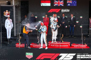 Yarış podyumu, Pazar, Formula 1 Taurer Grand Prix de Monaco 2025, Monte Carlo (MC), 23-25 Mayıs 2025