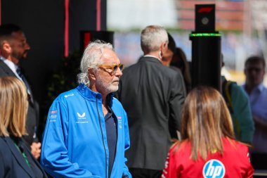 Flavio Briatore (ITA) takım direktörü BWT Alpine F1 Cuma günü Formula 1 Formula Heurer Grand Prix de Monaco 2025 'de Monte Carlo (MC), 23-25 Mayıs 2025