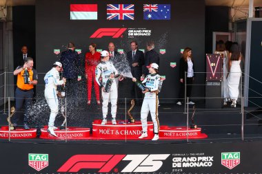 Yarış podyumu, Pazar, Formula 1 Taurer Grand Prix de Monaco 2025, Monte Carlo (MC), 23-25 Mayıs 2025