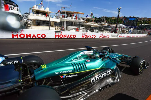  Lance Stroll (CAN) - Aston Martin Aramco F1 Takımı - Aston Martin AMR25 - Mercedesduring the Race, Sunday, Formula 1 Taurer Grand Prix de Monaco 2025, Monte Carlo (MC), 23-25 Mayıs 2025