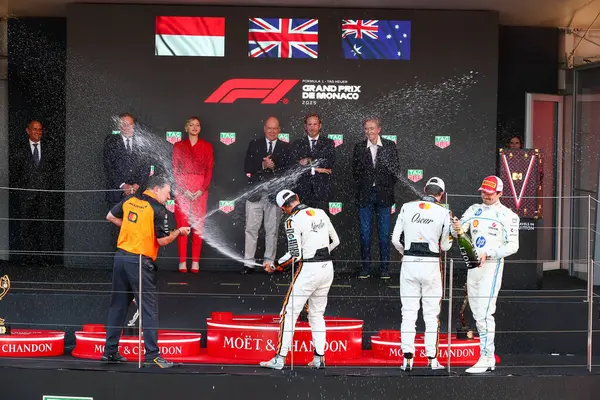 Yarış podyumu, Pazar, Formula 1 Taurer Grand Prix de Monaco 2025, Monte Carlo (MC), 23-25 Mayıs 2025