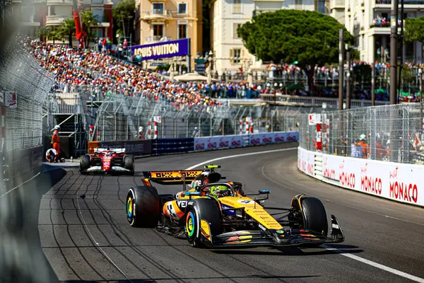  Lando Norris (GBR) - McLaren Formula 1 Takımı - McLaren MCL39 - Mercedes Yarış sırasında, Pazar, Formula 1 Taurer Grand Prix de Monaco 2025 Monte Carlo (MC), 23-25 Mayıs 2025