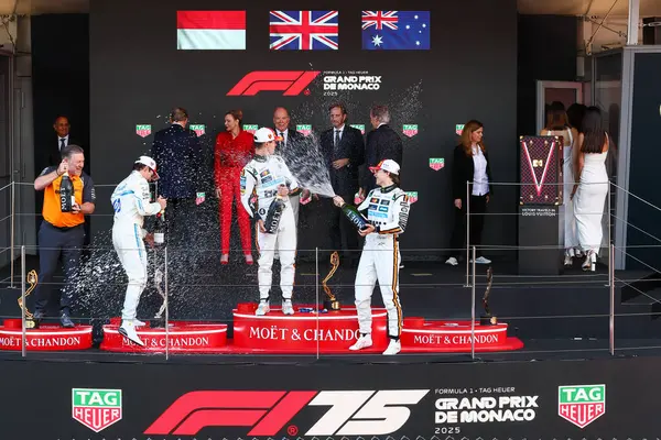 Yarış podyumu, Pazar, Formula 1 Taurer Grand Prix de Monaco 2025, Monte Carlo (MC), 23-25 Mayıs 2025
