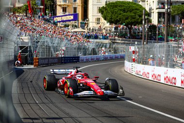  Charles Leclerc (MON) - Scuderia Ferrari - Ferrari SF-25 - Ferrari Yarış sırasında, Pazar, Formula 1 Tag Heurer Grand Prix de Monaco 2025, Mayıs 23-25