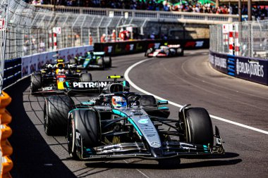  Andrea Kimi Antonelli (ITA) - Mercedes-AMG PETRONAS F1 Takımı - Mercedes W16 - Mercedes E Yarış sırasında performans, Pazar, Formula 1 Taurer Grand Prix de Monaco 2025 Monte Carlo (MC), Mayıs 23-25