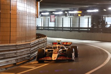  Oliver Bearman (GBR) - Cuma günü Monte Carlo 'da Formula 1 Tag Heurer Grand Prix de Monaco 2025' in serbest antrenman seansı sırasında Haas F1 Takımı, 23-25 Mayıs 2025