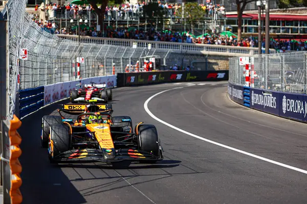  Lando Norris (GBR) - McLaren Formula 1 Takımı - McLaren MCL39 - Mercedes Yarış sırasında, Pazar, Formula 1 Taurer Grand Prix de Monaco 2025 Monte Carlo (MC), 23-25 Mayıs 2025