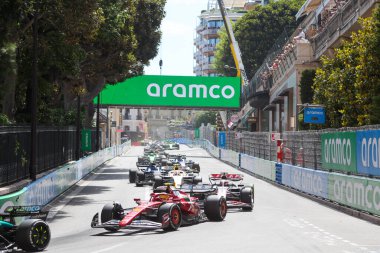  Lewis Hamilton (GBR) - Scuderia Ferrari - Ferrari SF-25 - Ferrari - Raceday Formula 1 Tag Heurer Grand Prix de Monaco 2025, Mayıs 23-25