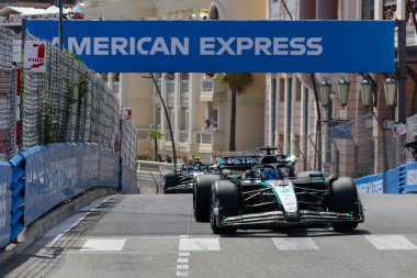  George Russell (GBR) - Mercedes-AMG PETRONAS F1 Takımı - Mercedes W16 - Mercedes E Performansı - Raceday Formula 1 Taurer Grand Prix de Monaco 2025, Monte Carlo (MC), 23-25 Mayıs 2025