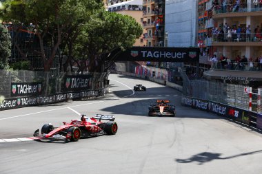  Charles Leclerc (MON) - Scuderia Ferrari - Ferrari SF-25 - Ferrari - Raceday Formula 1 Tag Heurer Grand Prix de Monaco 2025, Mayıs 23-25