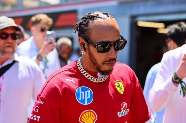  Lewis Hamilton (GBR) - Scuderia Ferrari - Ferrari SF-25 - Ferrari - Raceday Formula 1 Tag Heurer Grand Prix de Monaco 2025, Mayıs 23-25