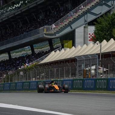  Lando Norris (GBR) - McLaren Formula 1 Takımı - McLaren MCL39 - Formula 1 Aramco Gran Gran Premio de Espana 2025 - Circuit de Catalunya, Barcelona, İspanya, Mayıs 29, 1 Haziran 2025 