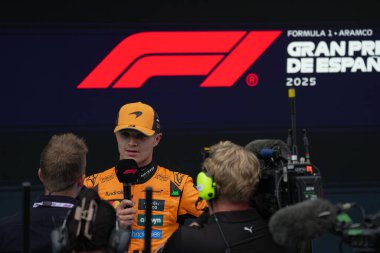  Lando Norris (GBR) - McLaren Formula 1 Takımı - McLaren MCL39 - Mercedes Formula 1 Aramco Gran Premio de Espana 2025 - Circuit de Catalunya, Barcelona, İspanya, Mayıs 29, 1 Haziran 2025 