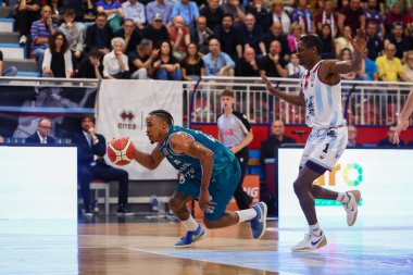 RSR Rieti vs CANTU sırasında Palasojourner destekçisi