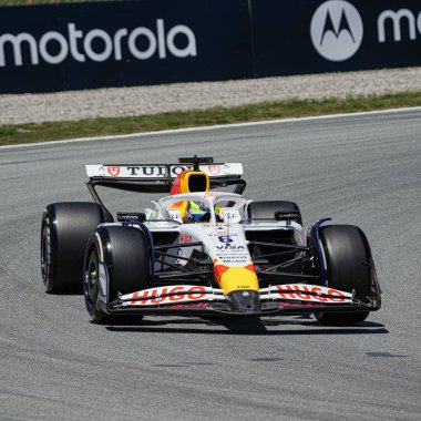 Isaac Hadjar (FRA) Visa Cash App RB F1 Ekibi Formula 1 'de Aramco Gran Premio de Espana 2025 - Circuit de Catalunya, Barcelona, İspanya, May29, 1 Haziran 2025 