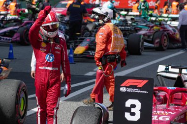  Charles Leclerc (MON) - Scuderia Ferrari - Ferrari SF-25 - FerrarimFormula 1 Aramco Gran Premio de Espana 2025 - Circuit de Catalunya, Barcelona, İspanya, May29, 1 Haziran 2025 