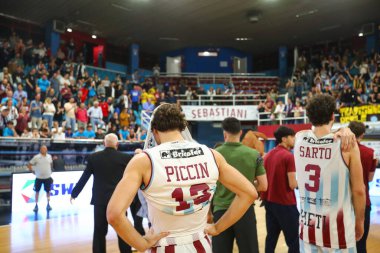 Rieti takımı, Real Sebastiani Rieti Acqua S.Bernardo Cantu 'ya karşı 29 Mayıs 2025, PalaSojourner Rieti, Playoff Quarter Game1 - 2024-2025