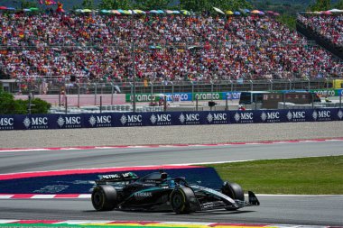  George Russell (GBR) - Mercedes-AMG PETRONAS F1 Ekibi - Mercedes W16 - Mercedes E Performans Formula 1 Aramco Gran Gran de Espana 2025 - Circuit de Catalunya, Barcelona, İspanya, Mayıs 29, 1 Haziran 2025 
