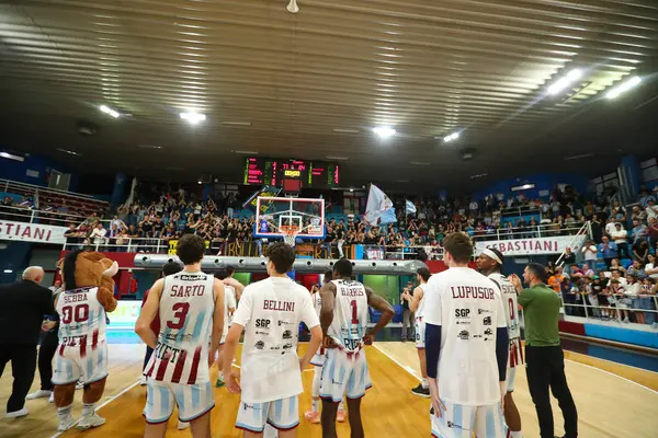 Rieti takımı, Real Sebastiani Rieti Acqua S.Bernardo Cantu 'ya karşı 29 Mayıs 2025, PalaSojourner Rieti, Playoff Quarter Game1 - 2024-2025