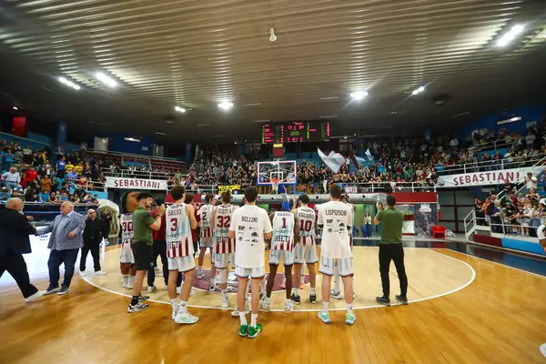 Rieti takımı, Real Sebastiani Rieti Acqua S.Bernardo Cantu 'ya karşı 29 Mayıs 2025, PalaSojourner Rieti, Playoff Quarter Game1 - 2024-2025