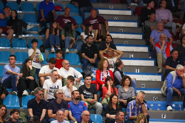 RSR Rieti vs CANTU sırasında Palasojourner destekçisi