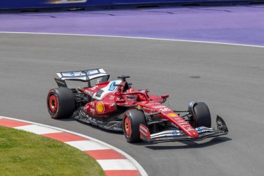  Charles Leclerc (MON) - Scuderia Ferrari - Ferrari SF-25 - Ferrari Formula 1 Pirelli Grand Prix du Canada 2025, Montreal, Quebec, Kanada, 12 - 15 Haziran 2025 Dünya Şampiyonası 'nın 10.