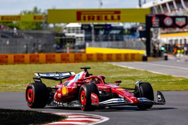  Charles Leclerc (MON) - Scuderia Ferrari - Ferrari SF-25 - Ferrari Formula 1 Pirelli Grand Prix du Canada 2025, Montreal, Quebec, Kanada, 12 - 15 Haziran 2025 Dünya Şampiyonası 'nın 10.