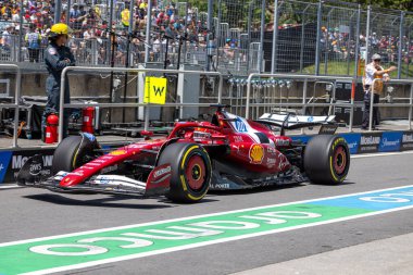  Charles Leclerc (MON) - Scuderia Ferrari - Ferrari SF-25 - Ferrari Formula 1 Pirelli Grand Prix du Canada 2025, Montreal, Quebec, Kanada, 12 - 15 Haziran 2025 Dünya Şampiyonası 'nın 10.
