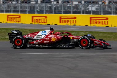  Charles Leclerc (MON) - Scuderia Ferrari - Ferrari SF-25 - Ferrari Formula 1 Pirelli Grand Prix du Canada 2025, Montreal, Quebec, Kanada, 12 - 15 Haziran 2025 Dünya Şampiyonası 'nın 10.