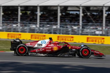  Charles Leclerc (MON) - Scuderia Ferrari - Ferrari SF-25 - Ferrari Formula 1 Pirelli Grand Prix du Canada 2025, Montreal, Quebec, Kanada, 12 - 15 Haziran 2025 Dünya Şampiyonası 'nın 10.