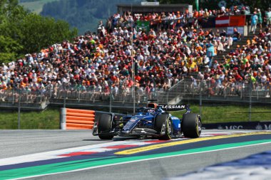  Alexander Albon (THA) - Williams Yarışı - Williams FW47 - Mercedes Formula 1 MSC Seyahatleri sırasında Avusturya Grand Prix 2025, Spielberg, Avusturya, 26 Haziran - 29 Haziran 2025 F1 Dünya Şampiyonası 'nın 11. Raundu
