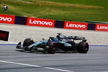  George Russell (GBR) - Mercedes-AMG PETRONAS F1 Takımı - Mercedes W16 - Mercedes E Performansı Formula 1 MSC Avusturya Grand Prix 2025, Spielberg, Avusturya, 26-29 Haziran 2025 F1 Dünya Şampiyonası 'nın 11.