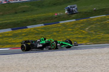 Gabriel Bortoleto (BRA) Formula 1 'de F1 Takım Sauber, Avusturya Grand Prix 2025' te, Spielberg, Avusturya, 26-29 Haziran tarihleri arasında - 2025 Dünya Şampiyonası 'nın 11.