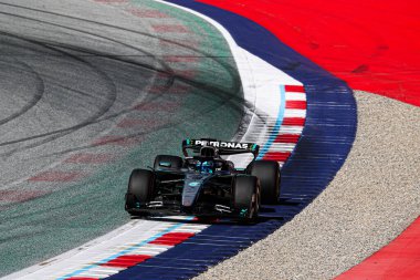  George Russell (GBR) - Mercedes-AMG PETRONAS F1 Takımı - Mercedes W16 - Mercedes E Performansı Formula 1 MSC Avusturya Grand Prix 2025, Spielberg, Avusturya, 26-29 Haziran 2025 F1 Dünya Şampiyonası 'nın 11.