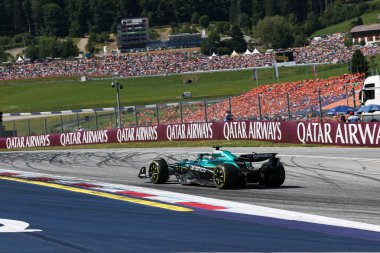  Lance Stroll (CAN) - Aston Martin Aramco F1 Takımı - Aston Martin AMR25 - Formula 1 MSC Avusturya Grand Prix 2025, Spielberg, Avusturya - 24 Haziran 2025 F1 Dünya Şampiyonası 'nda 11.